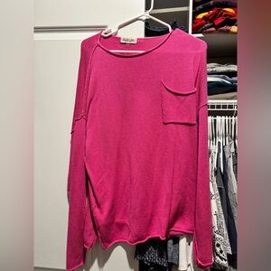 Long sleeve lightweight sweater